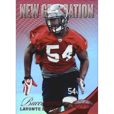 2012 Certified Mirror Red #285 Lavonte David