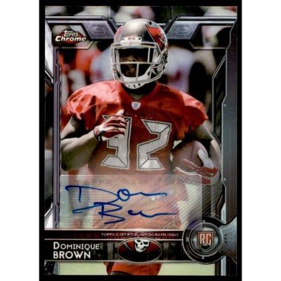 2015 Topps Chrome Rookie Autographs #179 Dominique Brown