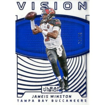 2016 Panini Clear Vision Vision Blue #9 Jameis Winston
