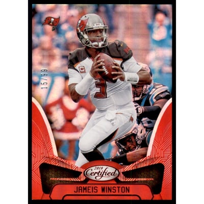 2018 Certified Mirror Red #20 Jameis Winston