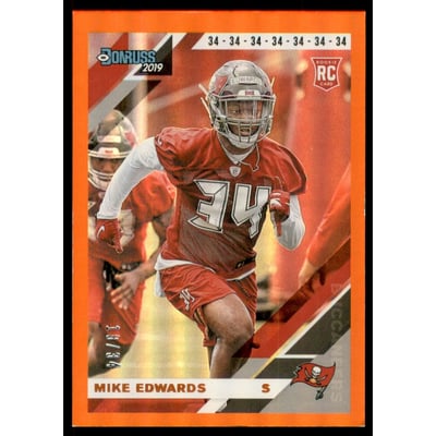 2019 Donruss Jersey Number #286 Mike Edwards/34