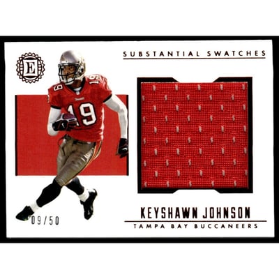 2019 Panini Encased Substantial Swatches #19 Keyshawn Johnson