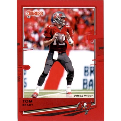 2020 Donruss Press Proof Red #230A Tom Brady