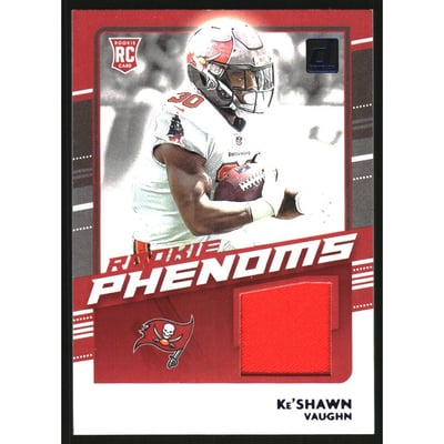 2020 Donruss Rookie Phenom Jerseys Blue #36 Ke'Shawn Vaughn