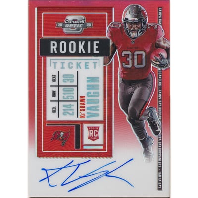 2020 Panini Contenders Optic Red #128 Ke'Shawn Vaughn AU