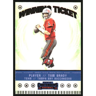 2020 Panini Contenders Winning Ticket Ruby #3 Tom Brady