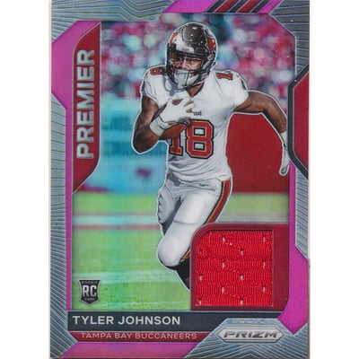 2020 Panini Prizm Premier Jerseys Pink #23 Tyler Johnson