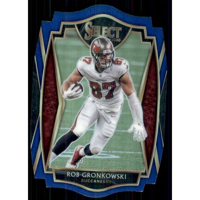 2020 Select Prizm Blue Die Cut #141 Rob Gronkowski