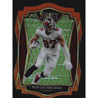 2020 Select Prizm Orange Die Cut #141 Rob Gronkowski