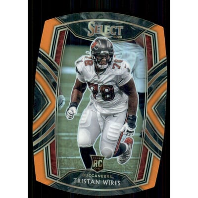 2020 Select Prizm Orange Die Cut #290 Tristan Wirfs