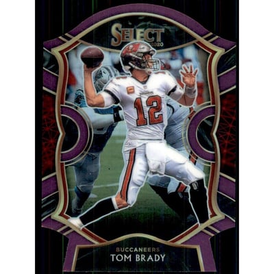 2020 Select Prizm Purple Die Cut #1 Tom Brady