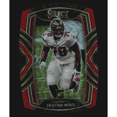 2020 Select Prizm Red Die Cut #290 Tristan Wirfs