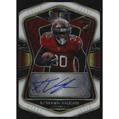 2020 Select Rookie Signatures Prizm White #28 Ke'Shawn Vaughn/35