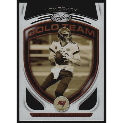 2021 Certified Gold Team #1 Tom Brady
