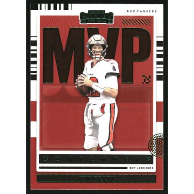 2021 Panini Contenders MVP Contenders Emerald #6 Tom Brady