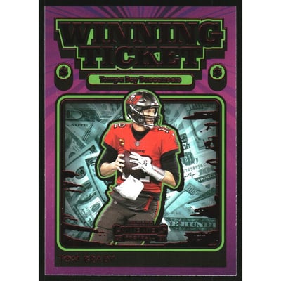 2021 Panini Contenders Winning Ticket Ruby #6 Tom Brady