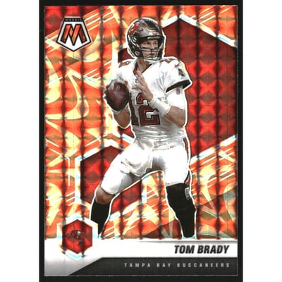 2021 Panini Mosaic Mosaic Reactive Orange #186 Tom Brady