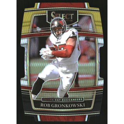 2021 Select Prizm Black and Gold Die Cut #32 Rob Gronkowski