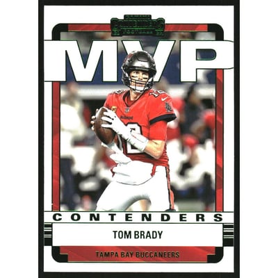 2022 Panini Contenders MVP Contenders Emerald #8 Tom Brady