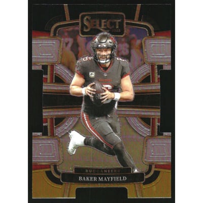 2023 Select Prizm Black and Gold Die Cut #92 Baker Mayfield