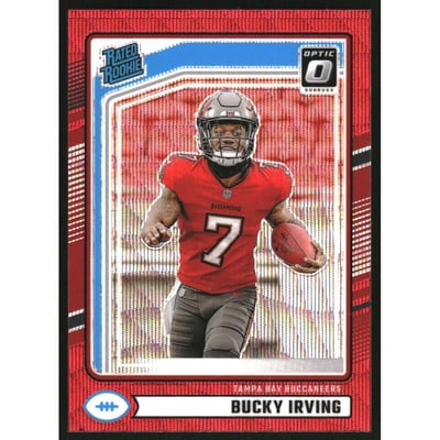 2024 Donruss Optic Rated Rookies Preview Red Wave #301 Bucky Irving