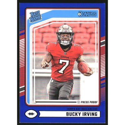2024 Donruss Press Proof Blue #301 Bucky Irving RR