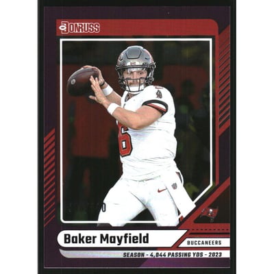2024 Donruss Season Stat Line #80 Baker Mayfield/500