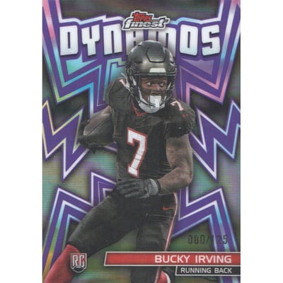 2024 Finest Dynamos Purple Refractors #DYN6 Bucky Irving
