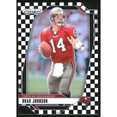 2024 Panini Prizm Prizms Black and White Checker #274 Brad Johnson