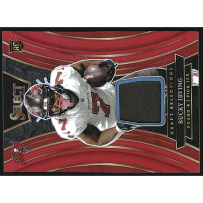 2024 Select Draft Selections Memorabilia Prizm Red #25 Bucky Irving
