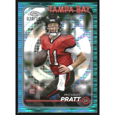 2024 Topps Chrome Aqua Sonar Refractors #217 Michael Pratt