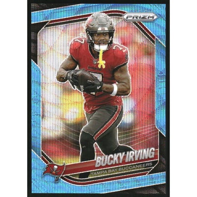 2025 Panini Prizm Prizms Blue Wave #169 Bucky Irving