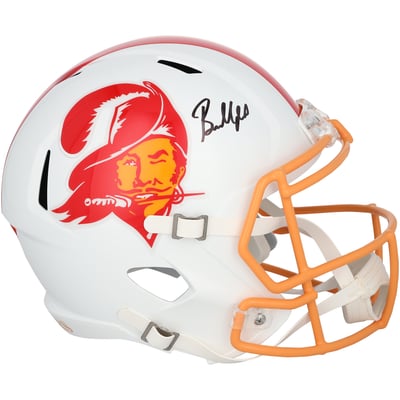 Baker Mayfield Tampa Bay Buccaneers Autographed Fanatics Authentic Riddell 1976-1996 Throwback Speed Replica Helmet 