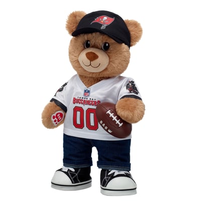  Tampa Bay Buccaneers Build-A-Bear Happy Hugs Teddy Bear Gift Set
