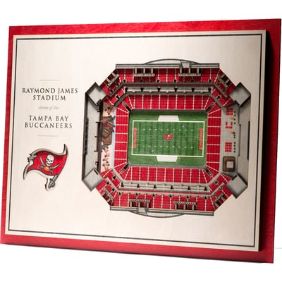 Tampa Bay Buccaneers Fanpoint 17'' x 13'' 5-Layer StadiumView 3D Wall Art