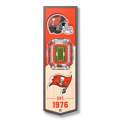 Tampa Bay Buccaneers Fanpoint 6'' x 19'' 3D StadiumView Banner