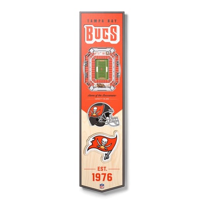 Tampa Bay Buccaneers Fanpoint 8'' x 32'' 3D StadiumView Banner