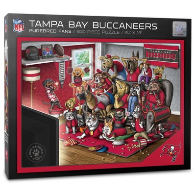 Tampa Bay Buccaneers Fanpoint Purebred Fans 18'' x 24'' A Real Nailbiter 500-Piece Puzzle