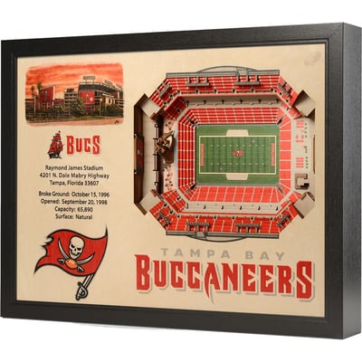Tampa Bay Buccaneers Fanpoint Raymond James Stadium 25.5" x 19.5" Stadium Views Wall Art