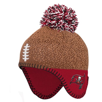 Tampa Bay Buccaneers Outerstuff Infant Football Head Knit Hat - Brown