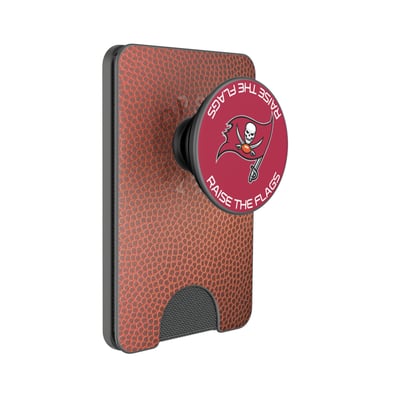 Tampa Bay Buccaneers Keyscaper Football PopSockets Magnetic Wallet