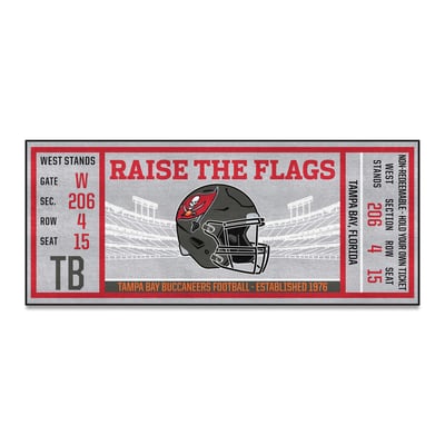 Tampa Bay Buccaneers Logo Brands 30" x 72" Ticket Runner