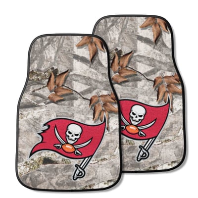 Tampa Bay Buccaneers Logo Brands Two-Piece Carpet Car Mat Set