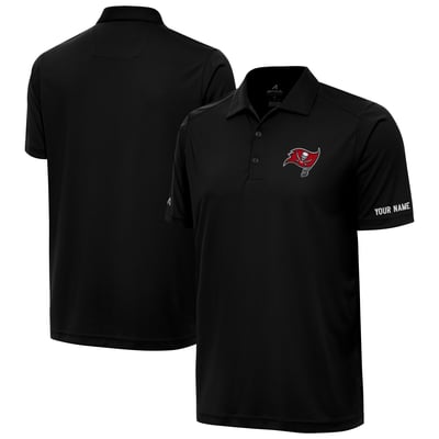 Tampa Bay Buccaneers Antigua  Personalized Tribute Polo - Black
