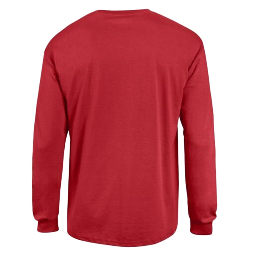 Men's Champion Red Tampa Bay Buccaneers Arch Over Logo Long Sleeve T-Shirt