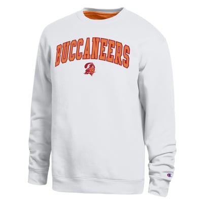  Tampa Bay Buccaneers Champion Contrast Lined Sweatshirt - White