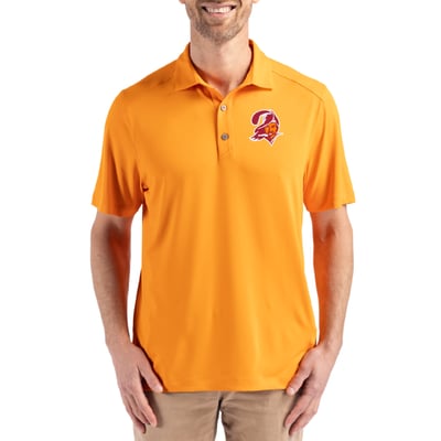 Tampa Bay Buccaneers Cutter & Buck Forge Eco Stretch Recycled Polo - Orange