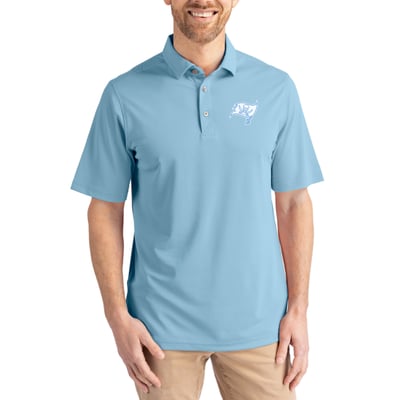  Tampa Bay Buccaneers Cutter & Buck Virtue Eco Pique Recycled Polo - Powder Blue