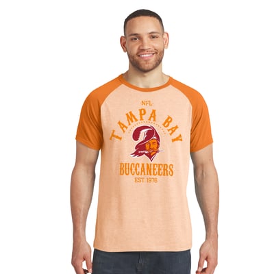 Tampa Bay Buccaneers Darius Rucker Collection by Fanatics Raglan T-Shirt - Creamsicle