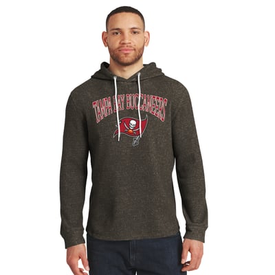 Tampa Bay Buccaneers Darius Rucker Collection by Fanatics Waffle Knit Hooded Tri-Blend Long Sleeve T-Shirt - Pewter